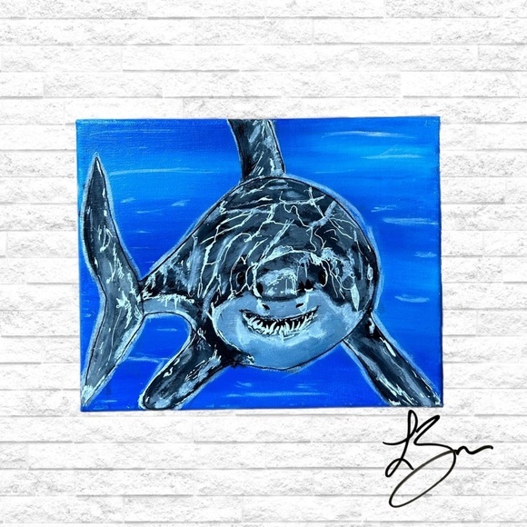 Other - Original “Sharky” Acrylic  Painting on Canvas